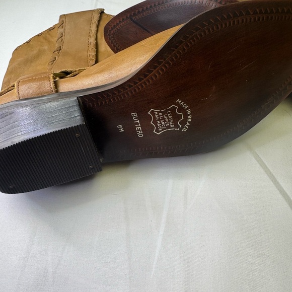 Vintage western cowgirl Brown Leather Ankle Boots - Picture 5 of 7